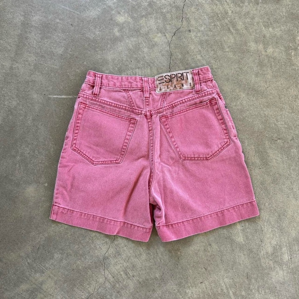 Esprit Pink Jean Shorts High-Waisted Denim